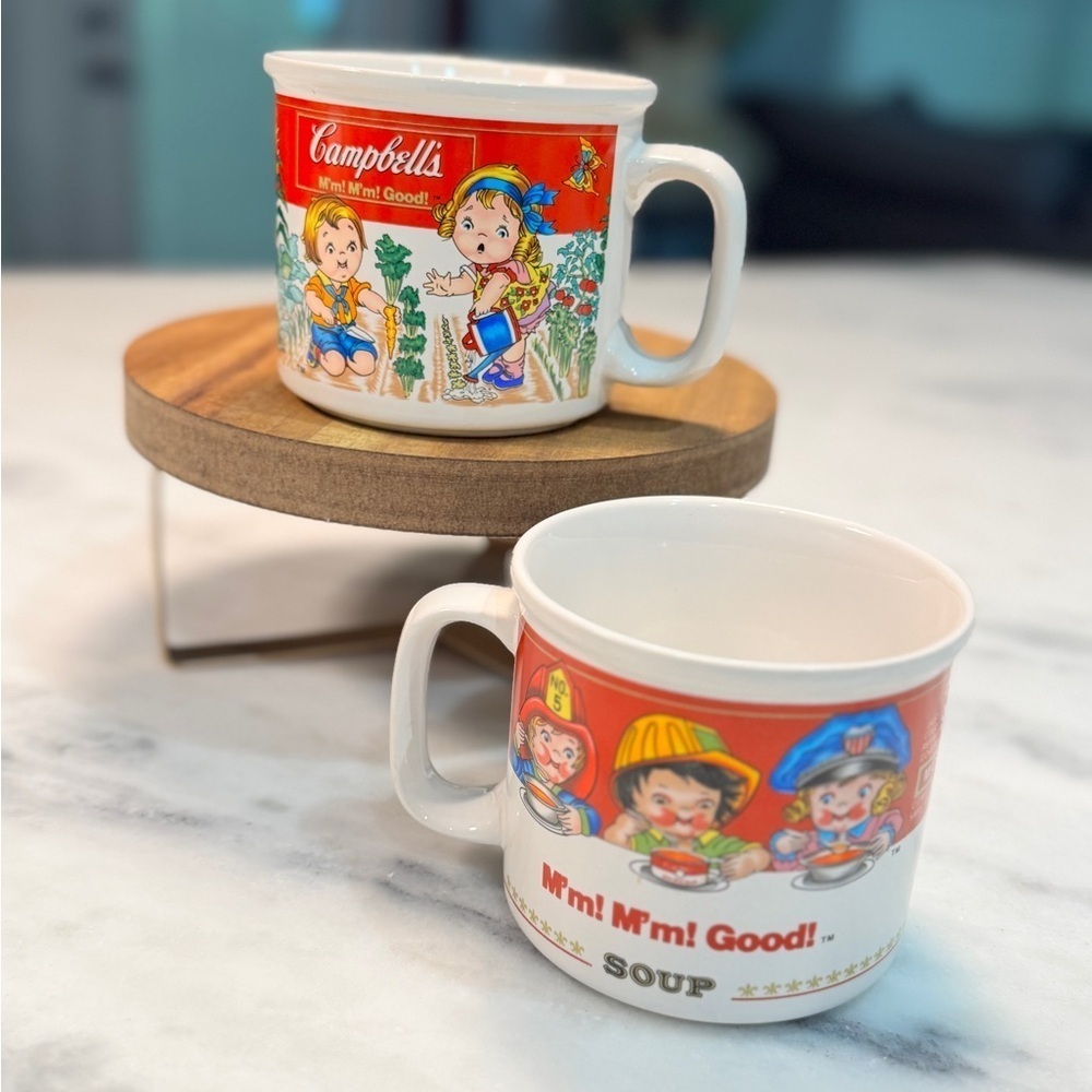 Vintage Campbell’s Soup Mug 14oz By Westwood 1993 set of 2 mugs - Picture 1 of 6